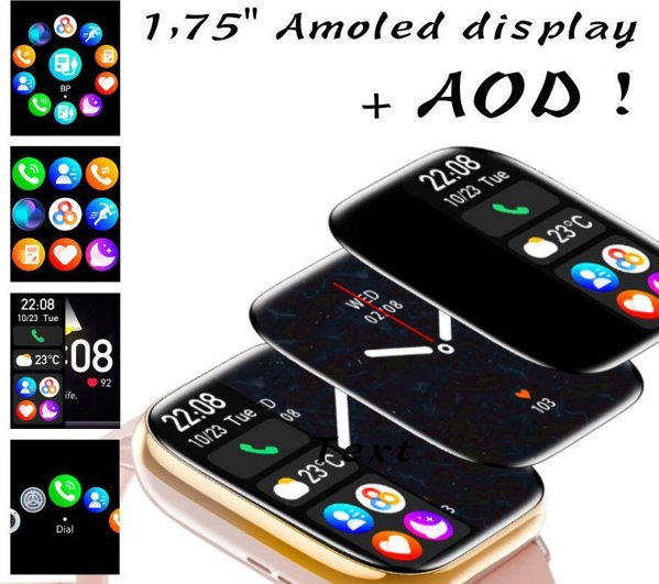Rubicon Smartwatch RNCF31 Με Bluetooth Κλήσεις Μαύρο