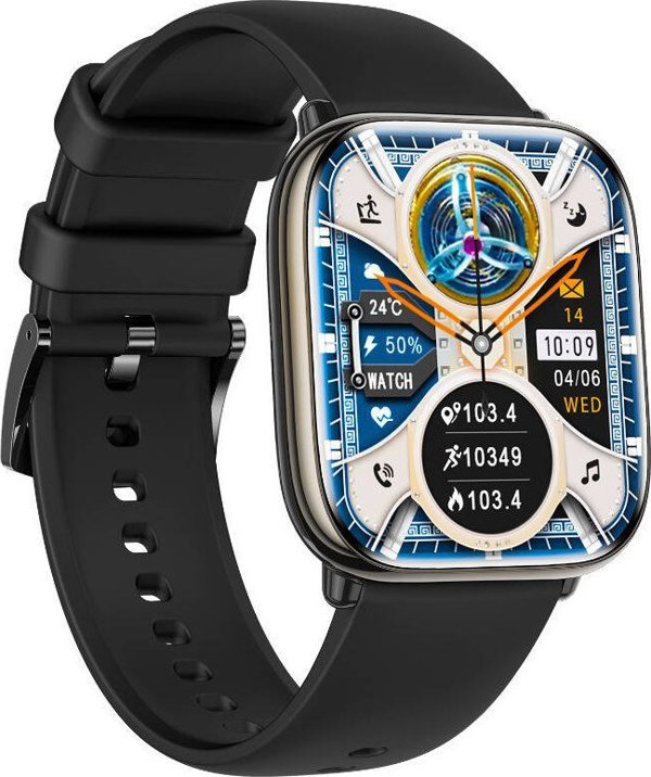 Rubicon Smartwatch RNCF31 Με Bluetooth Κλήσεις Μαύρο