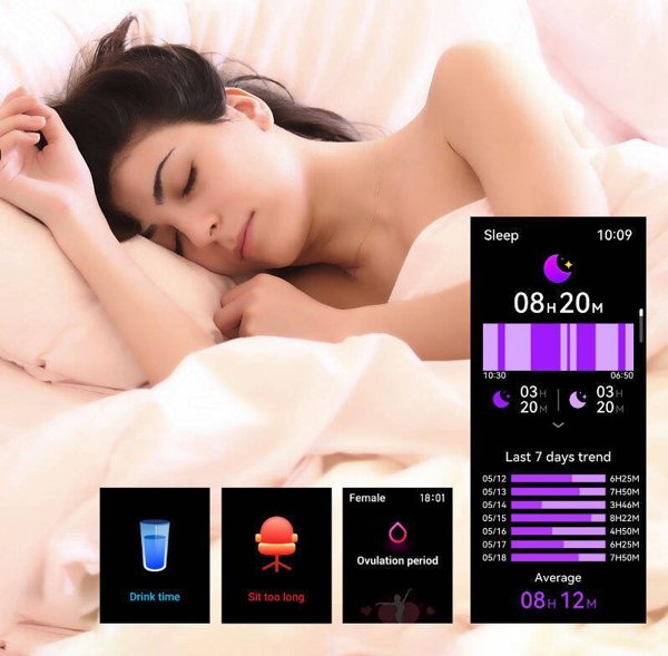 Rubicon Smartwatch RNCF31 Με Bluetooth Κλήσεις Μαύρο