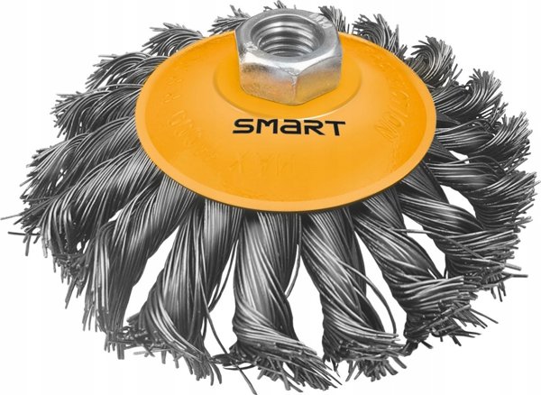 Smart Πλεκτή Συρμάτινη Βούρτσα Δισκοειδής Λυγισμένη 125mm M14, 11000 RPM