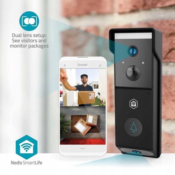 SmartLife Video Dørtelefon | Batteri | 2x Full HD 1080p