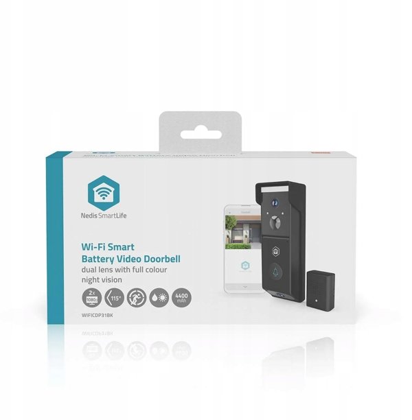 SmartLife Video Dørtelefon | Batteri | 2x Full HD 1080p