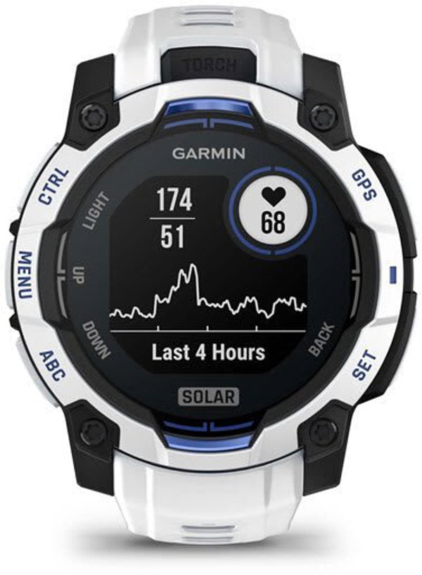 Smartwatch GARMIN Instinct 3 45mm SOLAR Whitestone