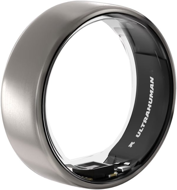 Ultrahuman Ring Air Smart Ring, Raw Titanium, Μέγεθος 10