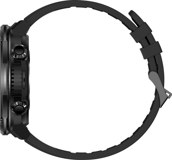 Gravity Smartwatch GT21-1 Ανδρικό Ρολόι με Μεταλλικό Μπρασελέ - Μαύρο