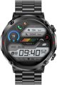 Gravity Smartwatch GT21-1 Ανδρικό Ρολόι με Μεταλλικό Μπρασελέ - Μαύρο