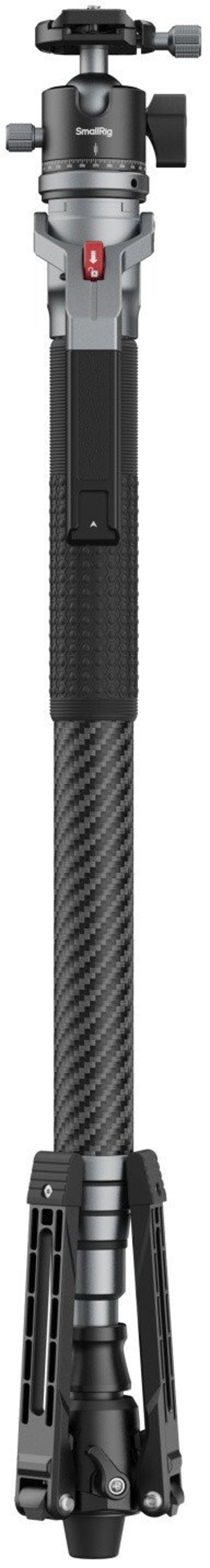 SmallRig Carbon Fiber Photography Monopod, 166.5 cm, 1/4, 3/8", Aluminium, Carbon fibre, Plastic, Black