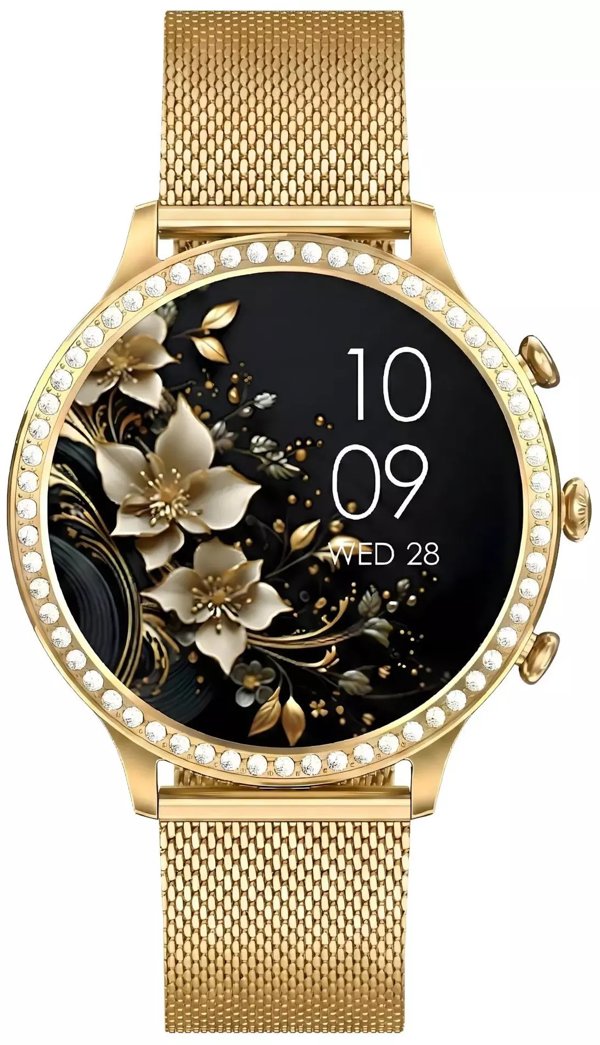 Smartwatch Gravity Zloty Pasek i Bransoleta GT5-4