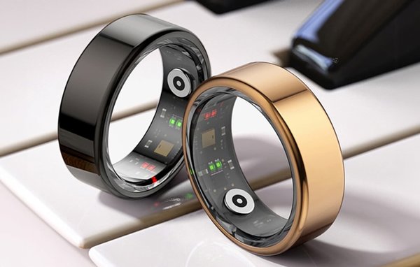 Smart Ring Colmi R02, Αδιάβροχο Smartring με Θήκη Φόρτισης, Μέγεθος 8 (18.1mm), Μαύρο