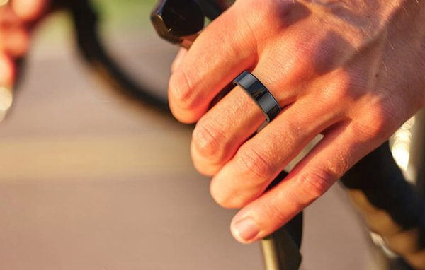 Smart Ring Colmi R02, Αδιάβροχο Smartring με Θήκη Φόρτισης, Μέγεθος 8 (18.1mm), Μαύρο