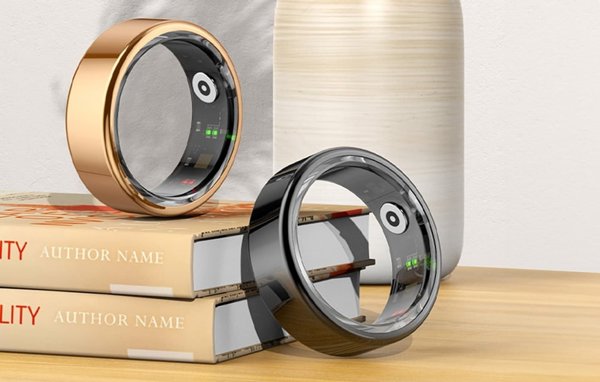 Smart Ring Colmi R02, Αδιάβροχο Smartring με Θήκη Φόρτισης, Μέγεθος 8 (18.1mm), Μαύρο
