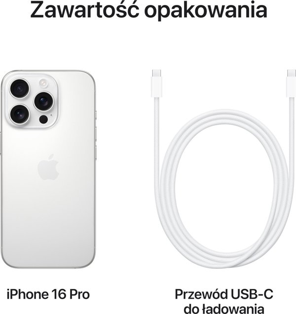 Κινητό τηλέφωνο Apple iPhone 16 Pro 1TB Λευκό Τιτάνιο (MYNT3)