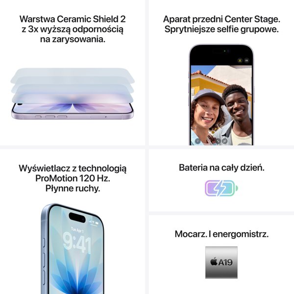 Smartphone Apple iPhone 17 8/256GB Λευκό