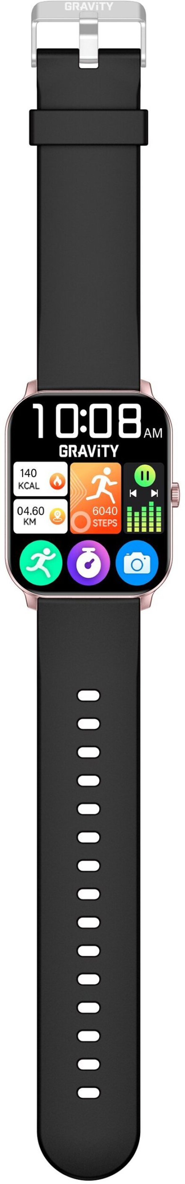 Gravity Smartwatch GT36-3 Μαύρο Ρολόι με Bluetooth