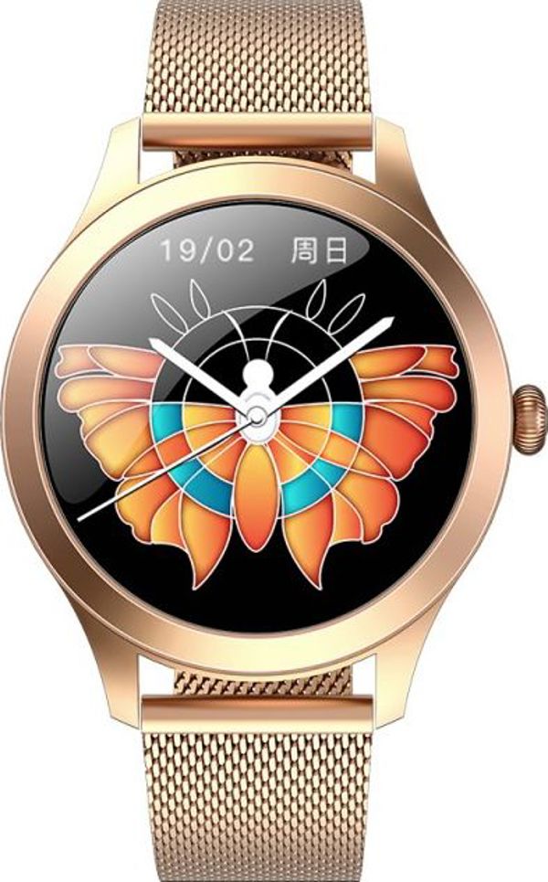 Maxcom Smartwatch FW42 Gold Γυναικείο Έξυπνο Ρολόι με Κομψό Σχεδιασμό - Χρυσό