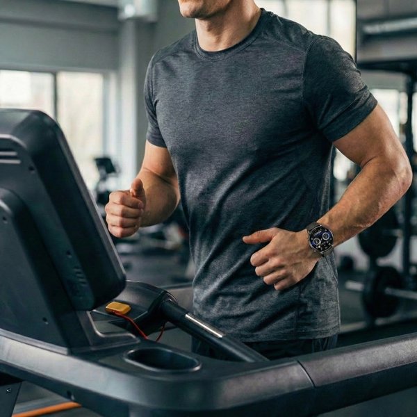 Gravity Smartwatch GT35-1 Ανδρικό Ρολόι με Γκρι Κάσα και Μαύρο Λουράκι