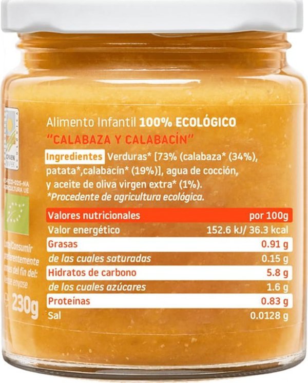 Smileat BIO Βάζο με βιολογική κολοκύθα και κολοκυθάκια, 230g