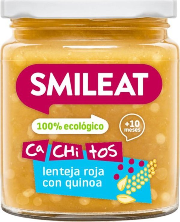 Smileat BIO Βιολογικό βάζο με μικρά κομμάτια φακής και κινόα, 230g