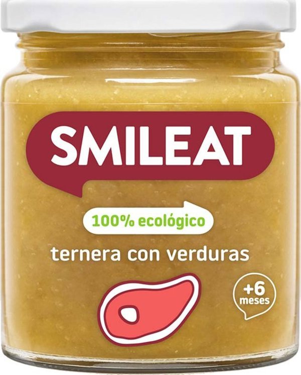 Smileat BIO Βαζάκι με βιολογικό μοσχάρι και λαχανικά, 230g