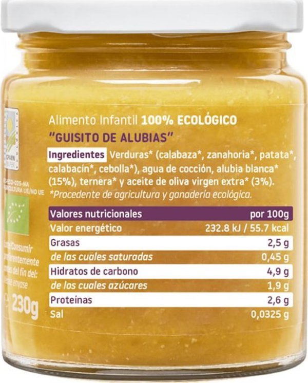 Smileat BIO βιολογικό βάζο με γκουλάς φασολιών 230g