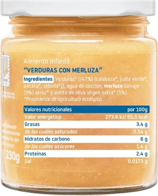 Smileat Smileat BIO Sloiczek z ekologicznymi warzywami i morszczukiem 230g