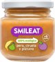 Smileat BIO Επιδόρπιο με βιολογικά αχλάδια, δαμάσκηνα και μπανάνες 130g