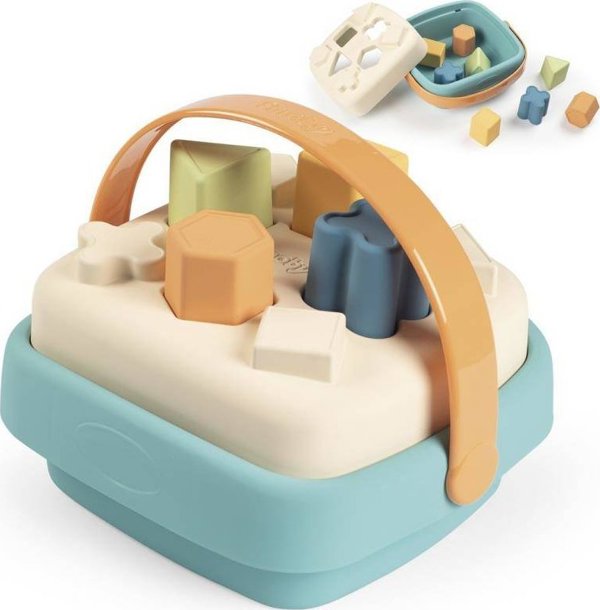 Smoby Little Green Sorter Παιχνίδι Διαλογής Σχημάτων από Βιοπλαστικό με Καλάθι Μεταφοράς