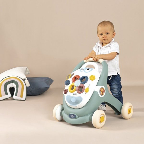 Smoby Διαδραστικός Περιπατητής Little 3 σε 1 για Μωρά, Παστέλ Χρώματα
