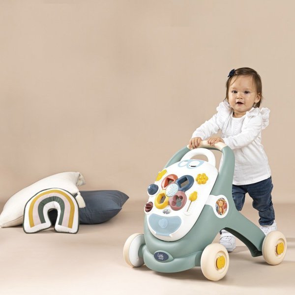 Smoby Διαδραστικός Περιπατητής Little 3 σε 1 για Μωρά, Παστέλ Χρώματα