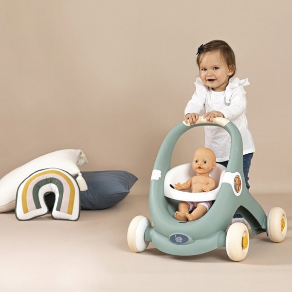 Smoby Διαδραστικός Περιπατητής Little 3 σε 1 για Μωρά, Παστέλ Χρώματα