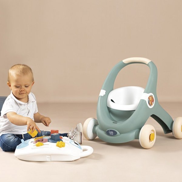 Smoby Διαδραστικός Περιπατητής Little 3 σε 1 για Μωρά, Παστέλ Χρώματα