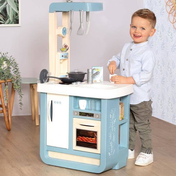 Smoby Παιδική Κουζίνα Bon Appetit Μπλε με Ηλεκτρονικές Λειτουργίες