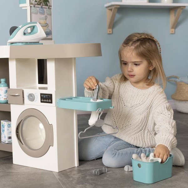 Smoby Mini Tefal Studio Παιδική Κουζίνα με Πλυντήριο και 36 Αξεσουάρ