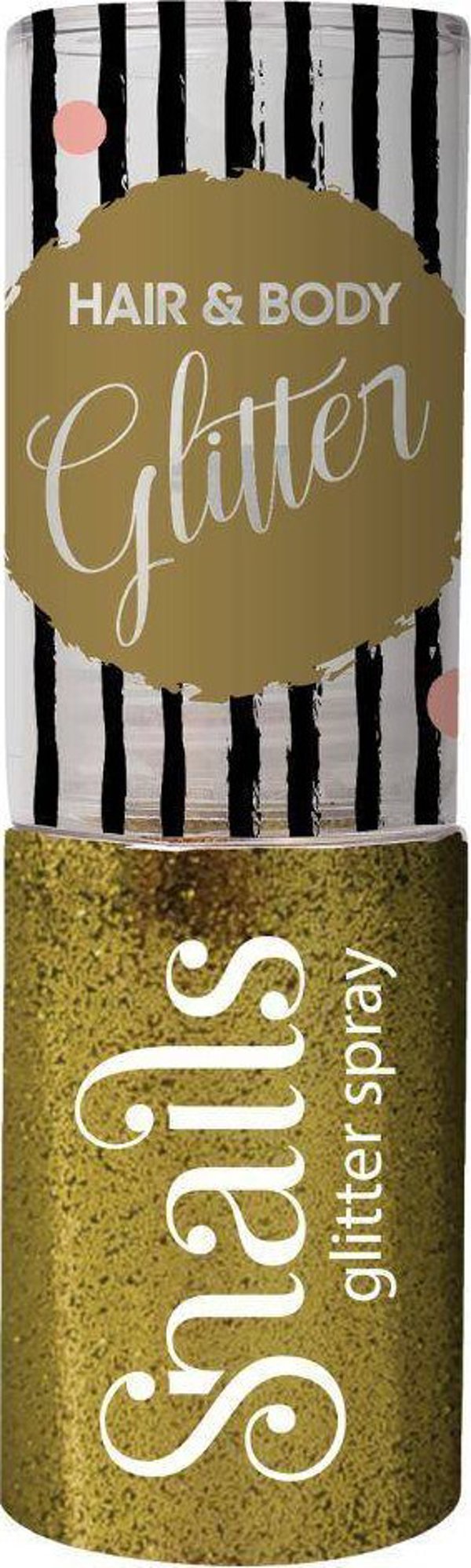 Snails Spray z brokatem do wlosow i ciala dla dzieci Glamour Gold 10g