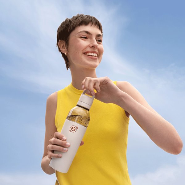 Sodastream Θερμικό Μπουκάλι Easy Mix Fizz&Go 0.71L Μπεζ