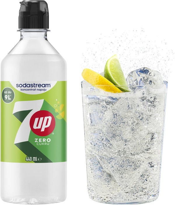 SodaStream Σιρόπι 7UP Zero Sugar Για Ανθρακούχο Νερό 440ml