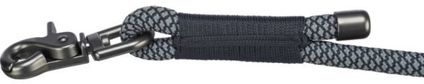 Soft Rope, smycz, dla psa, czarno/szara, nylon, S–XL: 2.00 m/o 10 mm