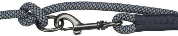 Soft Rope, smycz, dla psa, czarno/szara, nylon, S–XL: 2.00 m/o 10 mm