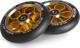 Soke Ρόδες για Πατίνι 110mm, ABEC 9, 88A, Αλουμίνιο, Χρυσές, 2 Τεμάχια