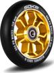 Soke Ρόδες για Πατίνι 110mm, ABEC 9, 88A, Αλουμίνιο, Χρυσές, 2 Τεμάχια