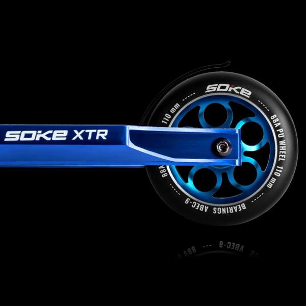 Soke Τροχοί για Stunt Scooter 110mm ABEC 9, 88A, Αλουμίνιο, Μπλε, 2 Τεμάχια