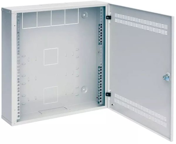 Solarix rozvaděč SOHO LC-18 s lištami 2U, 4U a 11U, 550x550x150mm šedá RAL 7035 LC-18-55-15-G