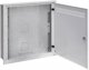 Solarix rozvaděč LC-18 do zdi s lištami 2U, 4U a 11U, 550x550 šedá RAL7035 s rámečkem k zazdění LC-18-55-15-W-G