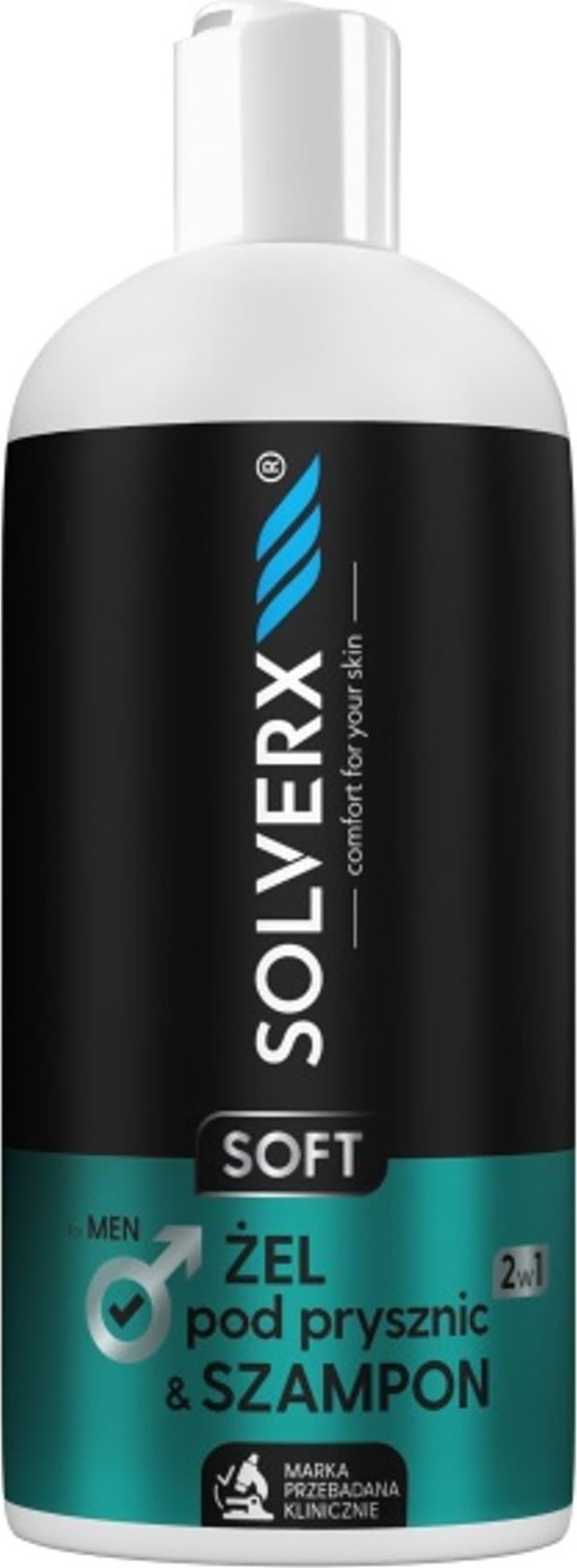 Solverx SOLVERX MEN SENSITIVE SKIN Τζελ & σαμπουάν 2σε1 400μ&