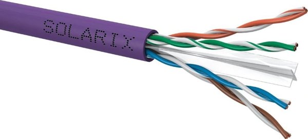 Καλώδιο εγκατάστασης Solarix UTP, Cat6, σύρμα, LSOH, κουτί 100m SXKD-6-UTP-LSOH