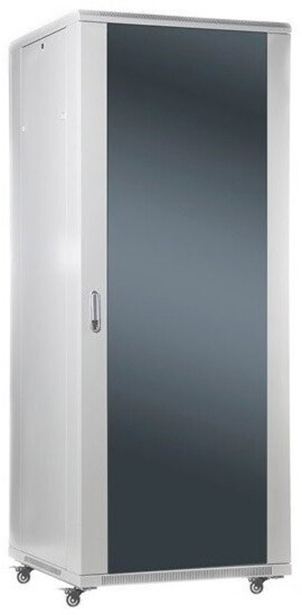 Digitus Ερμάριο Δικτύωσης 27U 19″, Freestanding, 60x60cm, Γκρι, 800kg, Αποσπώμενα Πλαϊνά, Γυάλινες Πόρτες, Unassembled