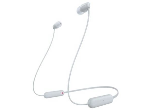 Sony WI-C100 Ασύρματα Ακουστικά Bluetooth Λευκά