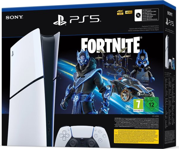 Sony PlayStation 5 Digital Slim Fortnite Cobalt Star