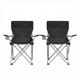 Songmics Camping Chair Set of 2 Black 84x52x81cm (GCB01BK) (SNGGCB01BK)