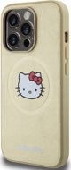 Θήκη Sourcing Hello Kitty MagSafe για iPhone 15 Pro 6.1" - Δερμάτινη με Κεφάλι Kitty, Χρυσή